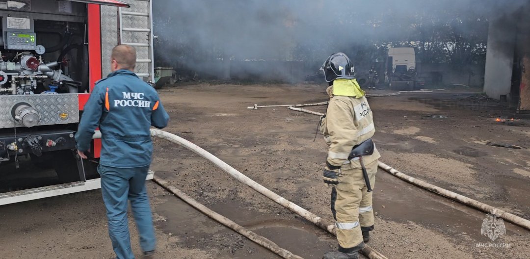 Пожар в нежилом здании в Сергиево Посадском городском округе